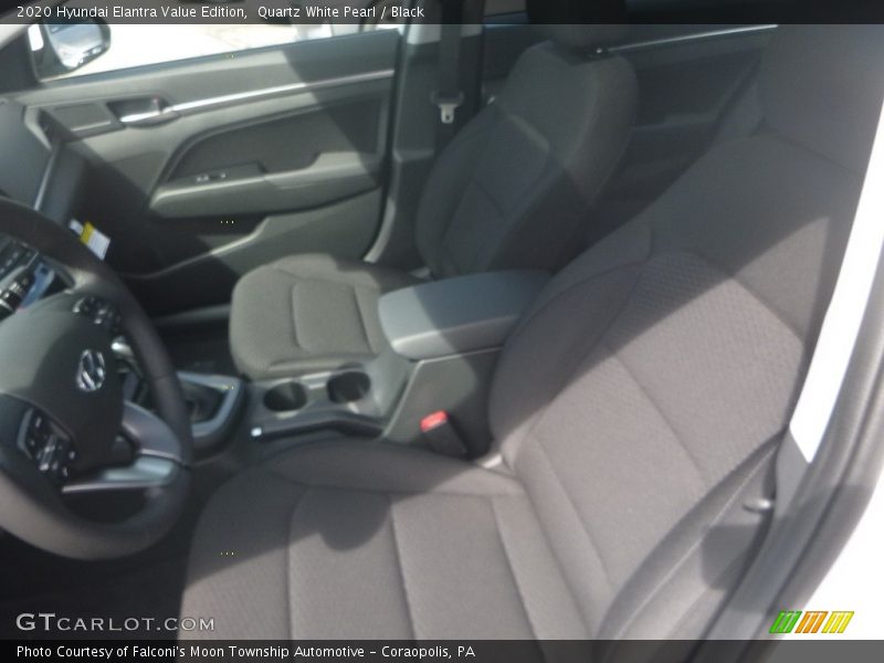 Quartz White Pearl / Black 2020 Hyundai Elantra Value Edition