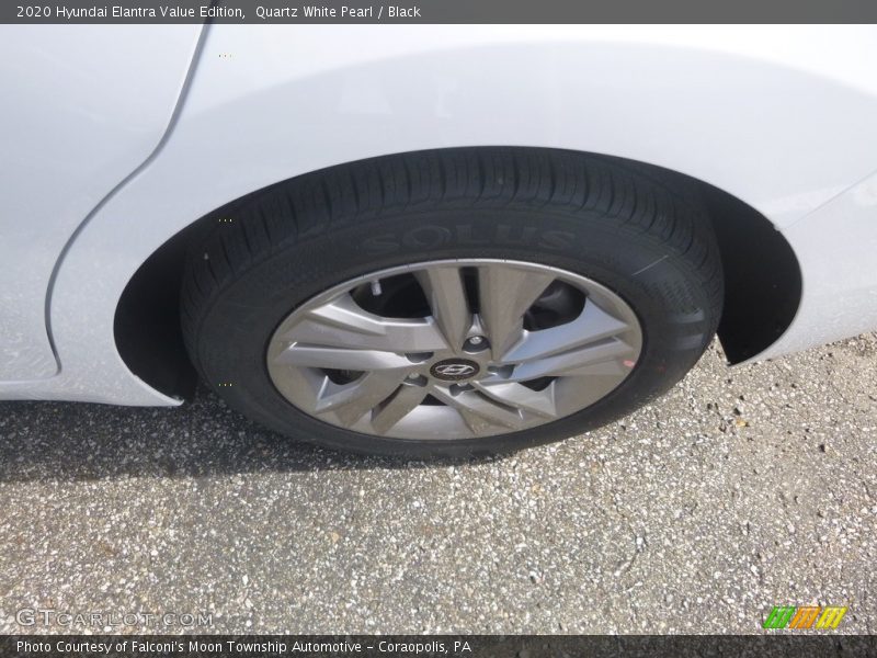 Quartz White Pearl / Black 2020 Hyundai Elantra Value Edition