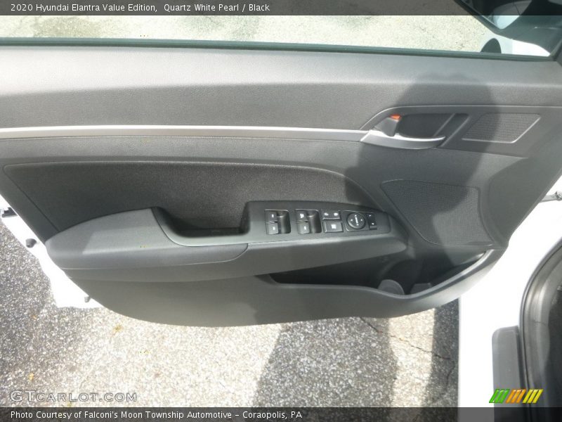 Quartz White Pearl / Black 2020 Hyundai Elantra Value Edition
