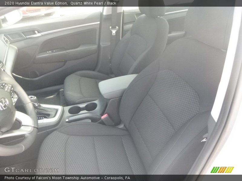 Quartz White Pearl / Black 2020 Hyundai Elantra Value Edition