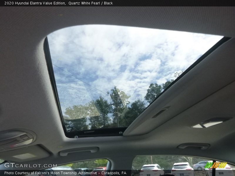Quartz White Pearl / Black 2020 Hyundai Elantra Value Edition