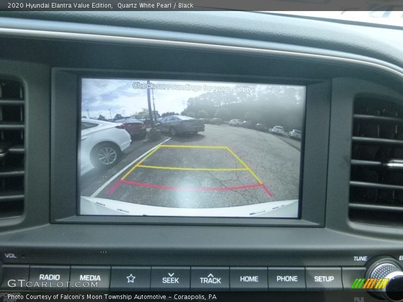 Quartz White Pearl / Black 2020 Hyundai Elantra Value Edition