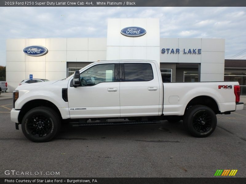 White Platinum / Black 2019 Ford F250 Super Duty Lariat Crew Cab 4x4