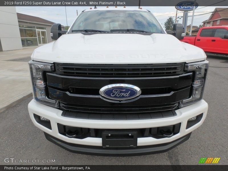 White Platinum / Black 2019 Ford F250 Super Duty Lariat Crew Cab 4x4