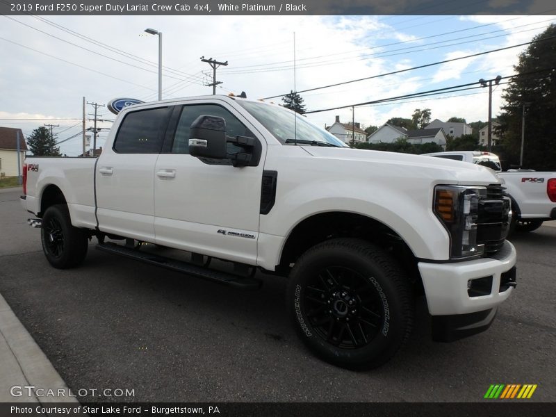 White Platinum / Black 2019 Ford F250 Super Duty Lariat Crew Cab 4x4