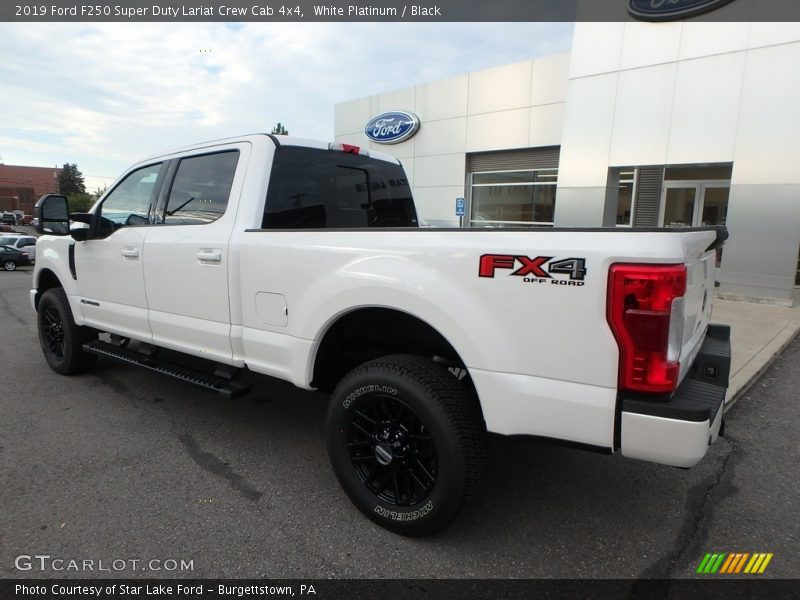 White Platinum / Black 2019 Ford F250 Super Duty Lariat Crew Cab 4x4