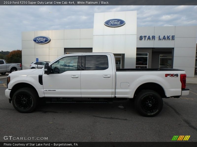 White Platinum / Black 2019 Ford F250 Super Duty Lariat Crew Cab 4x4
