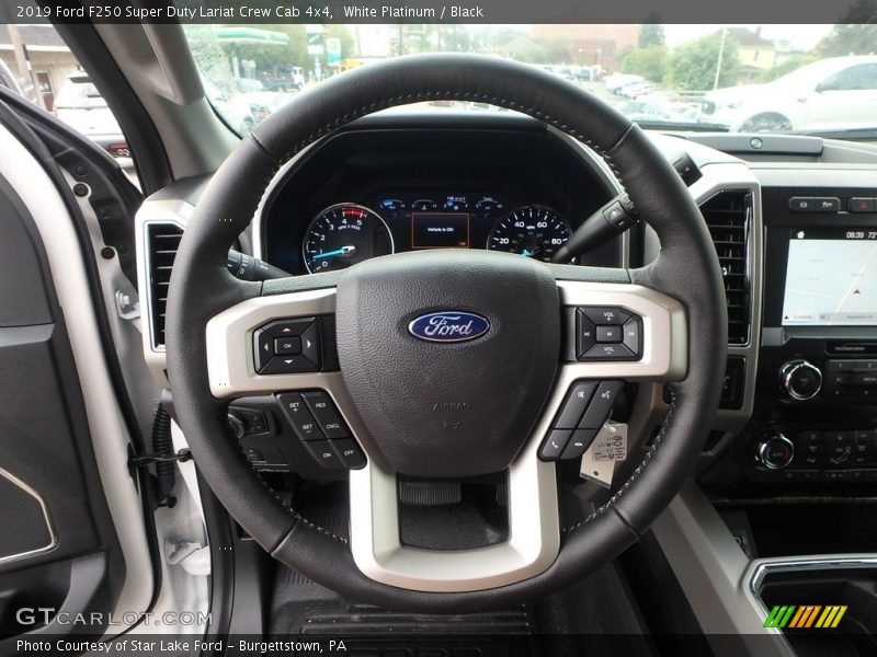 White Platinum / Black 2019 Ford F250 Super Duty Lariat Crew Cab 4x4