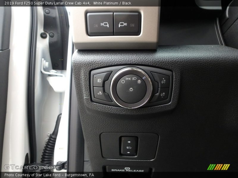White Platinum / Black 2019 Ford F250 Super Duty Lariat Crew Cab 4x4