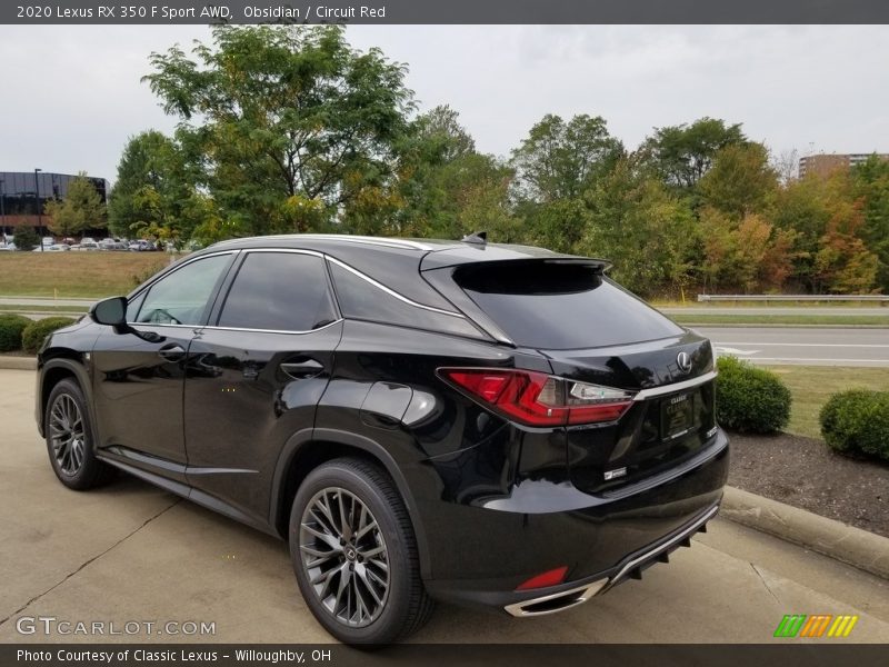  2020 RX 350 F Sport AWD Obsidian