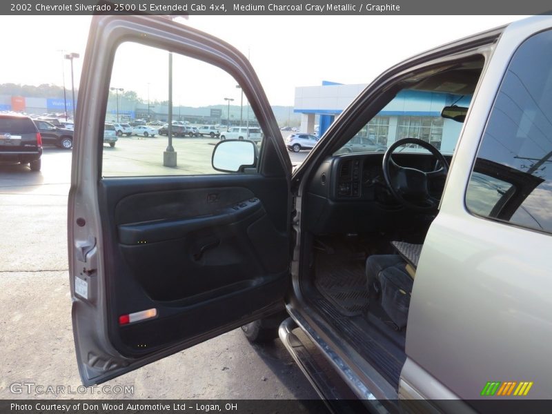 Medium Charcoal Gray Metallic / Graphite 2002 Chevrolet Silverado 2500 LS Extended Cab 4x4