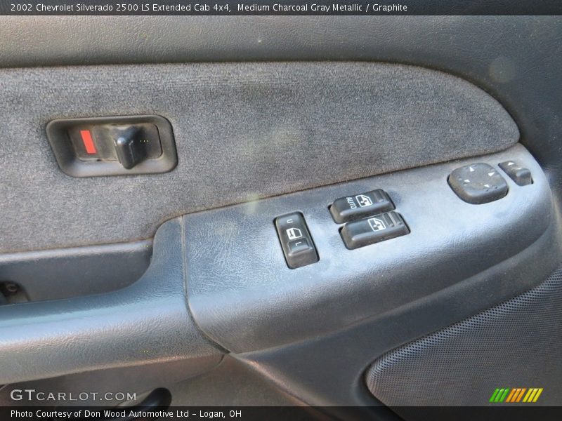 Medium Charcoal Gray Metallic / Graphite 2002 Chevrolet Silverado 2500 LS Extended Cab 4x4
