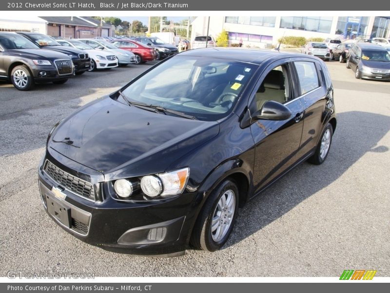 Black / Jet Black/Dark Titanium 2012 Chevrolet Sonic LT Hatch