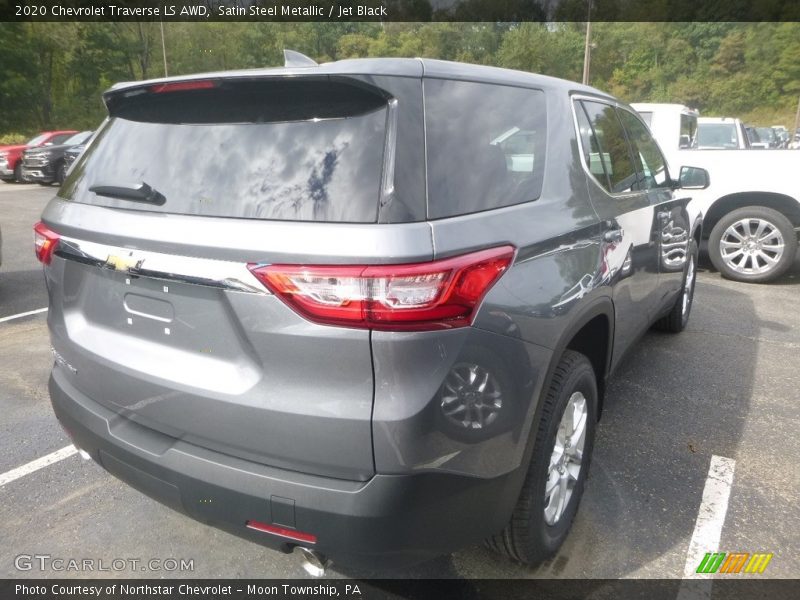 Satin Steel Metallic / Jet Black 2020 Chevrolet Traverse LS AWD