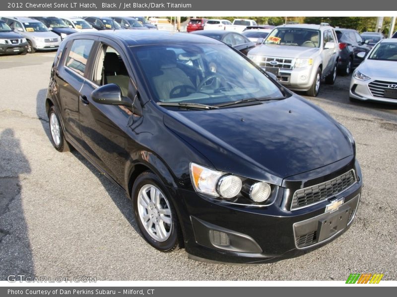 Black / Jet Black/Dark Titanium 2012 Chevrolet Sonic LT Hatch