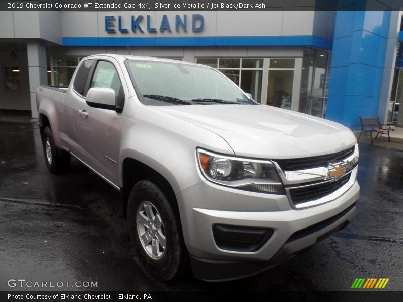 Silver Ice Metallic / Jet Black/Dark Ash 2019 Chevrolet Colorado WT Extended Cab 4x4