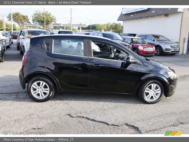 Black / Jet Black/Dark Titanium 2012 Chevrolet Sonic LT Hatch