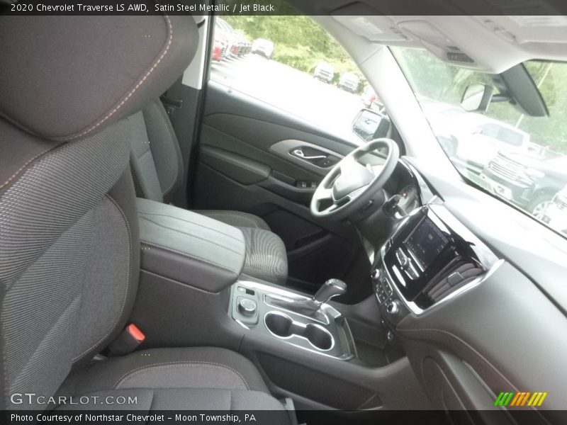 Satin Steel Metallic / Jet Black 2020 Chevrolet Traverse LS AWD