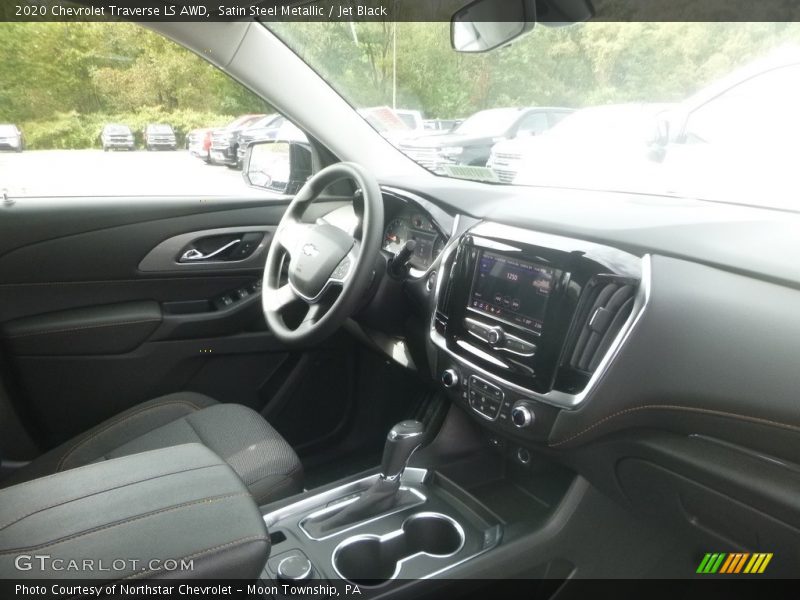 Satin Steel Metallic / Jet Black 2020 Chevrolet Traverse LS AWD