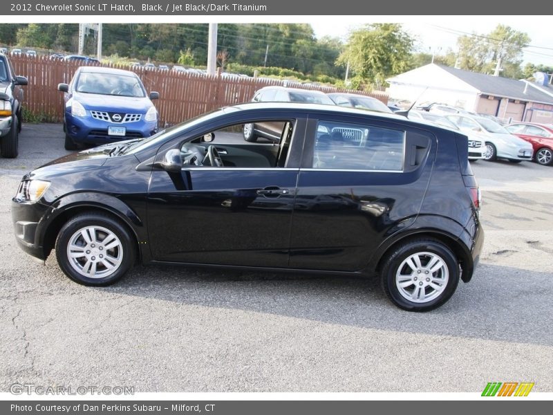 Black / Jet Black/Dark Titanium 2012 Chevrolet Sonic LT Hatch