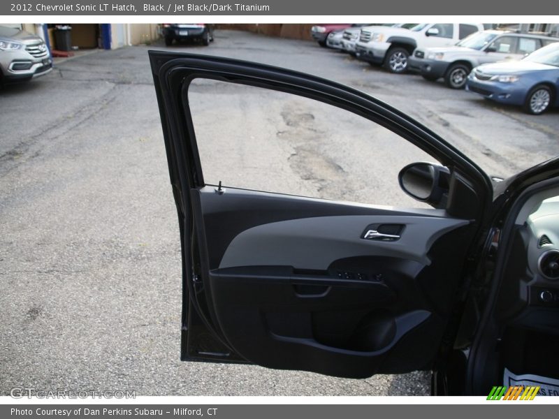 Black / Jet Black/Dark Titanium 2012 Chevrolet Sonic LT Hatch