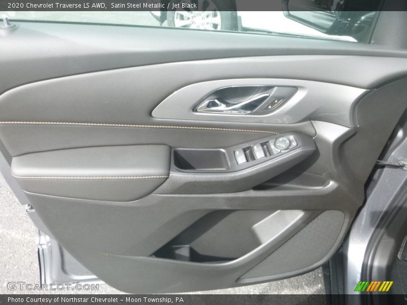 Satin Steel Metallic / Jet Black 2020 Chevrolet Traverse LS AWD