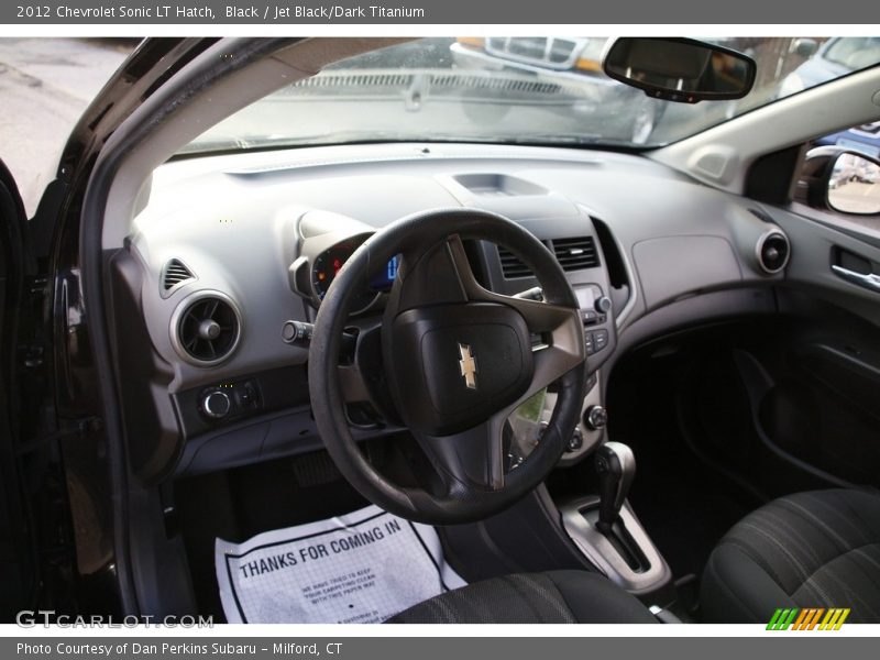 Black / Jet Black/Dark Titanium 2012 Chevrolet Sonic LT Hatch