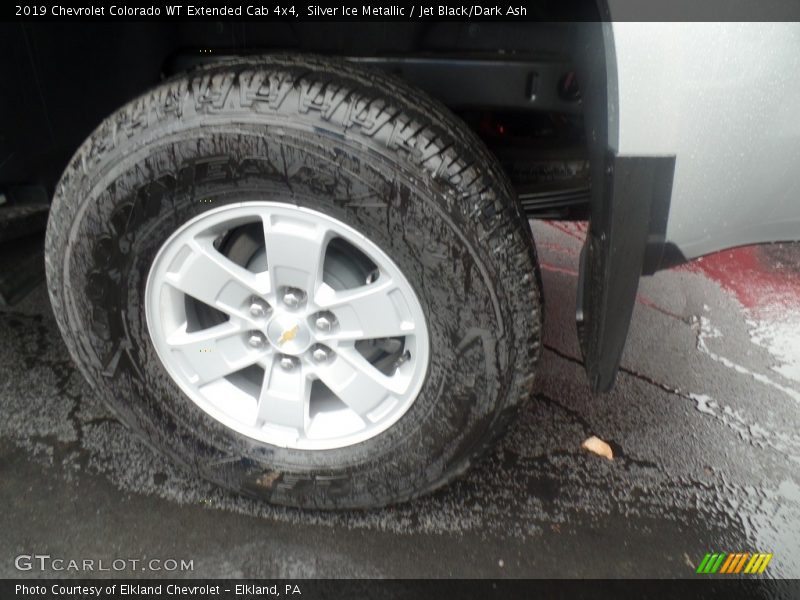 Silver Ice Metallic / Jet Black/Dark Ash 2019 Chevrolet Colorado WT Extended Cab 4x4