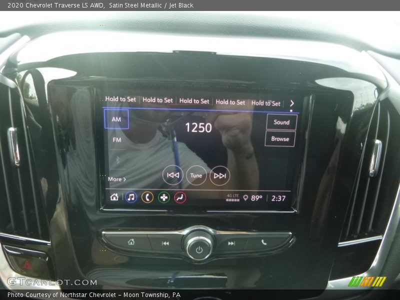 Satin Steel Metallic / Jet Black 2020 Chevrolet Traverse LS AWD