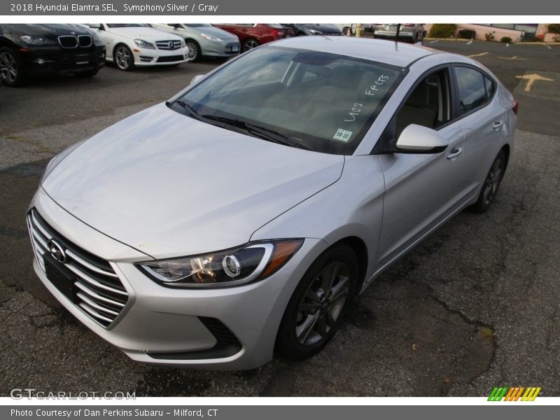 Symphony Silver / Gray 2018 Hyundai Elantra SEL