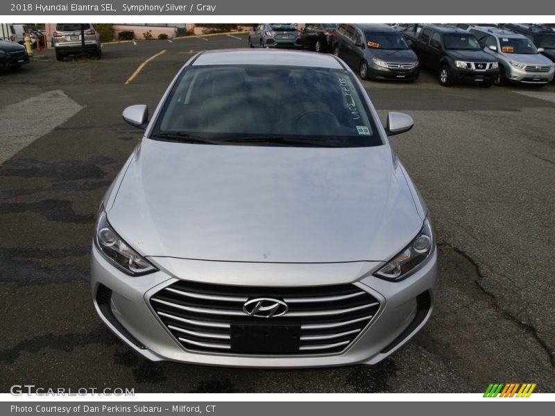 Symphony Silver / Gray 2018 Hyundai Elantra SEL