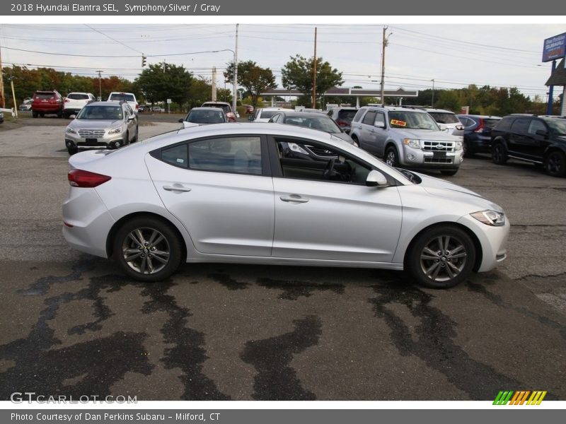Symphony Silver / Gray 2018 Hyundai Elantra SEL