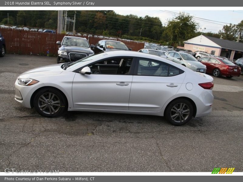 Symphony Silver / Gray 2018 Hyundai Elantra SEL