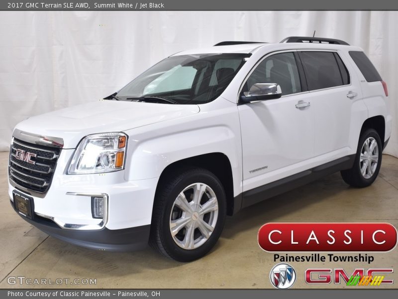Summit White / Jet Black 2017 GMC Terrain SLE AWD