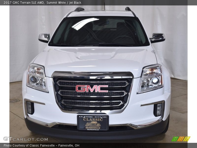 Summit White / Jet Black 2017 GMC Terrain SLE AWD