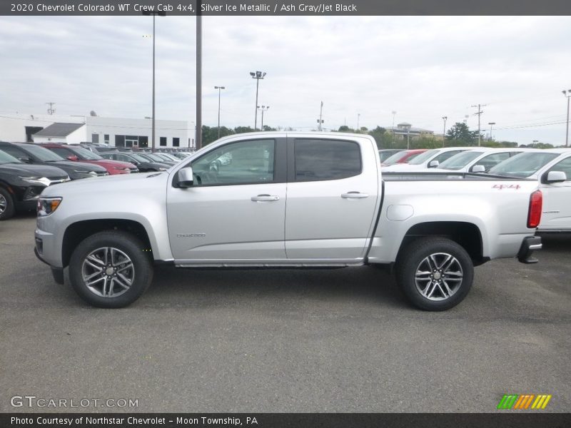 Silver Ice Metallic / Ash Gray/Jet Black 2020 Chevrolet Colorado WT Crew Cab 4x4