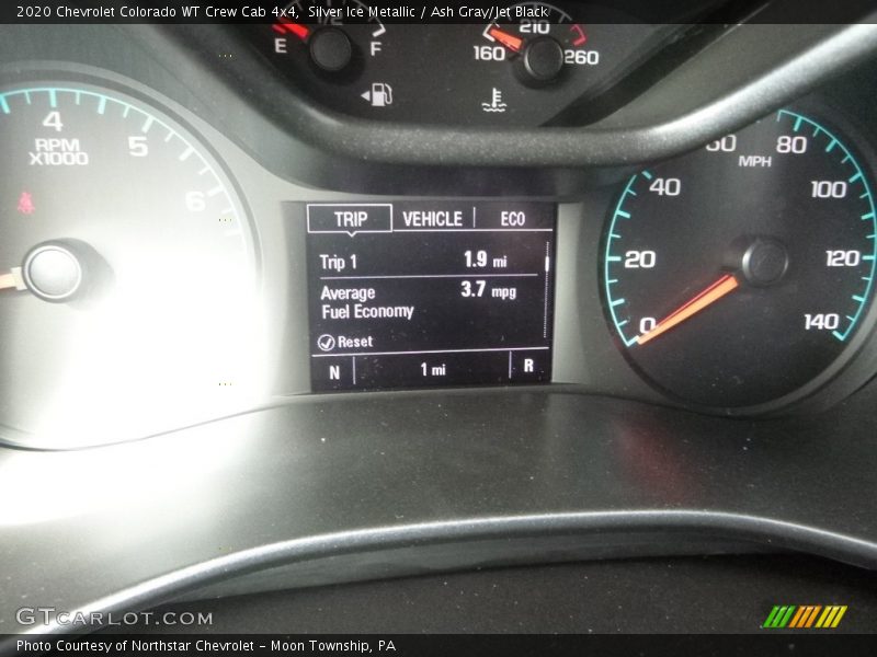 Silver Ice Metallic / Ash Gray/Jet Black 2020 Chevrolet Colorado WT Crew Cab 4x4