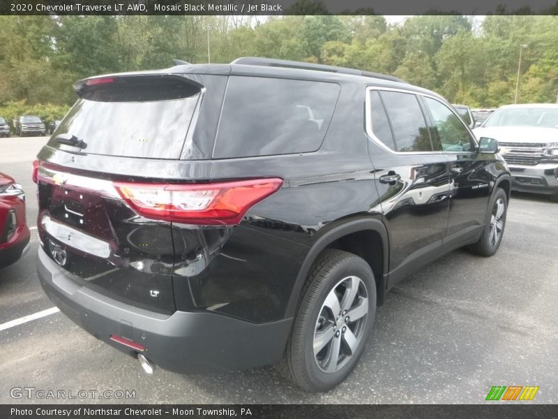 Mosaic Black Metallic / Jet Black 2020 Chevrolet Traverse LT AWD