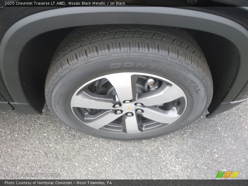 Mosaic Black Metallic / Jet Black 2020 Chevrolet Traverse LT AWD