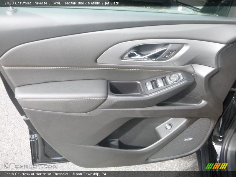 Mosaic Black Metallic / Jet Black 2020 Chevrolet Traverse LT AWD