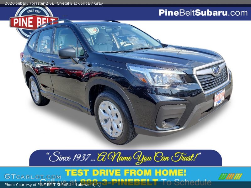 Crystal Black Silica / Gray 2020 Subaru Forester 2.5i