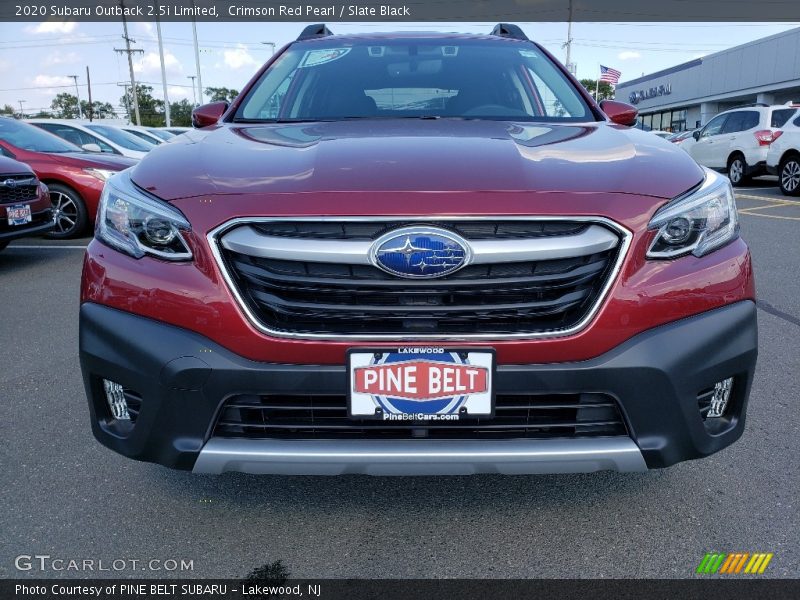 Crimson Red Pearl / Slate Black 2020 Subaru Outback 2.5i Limited