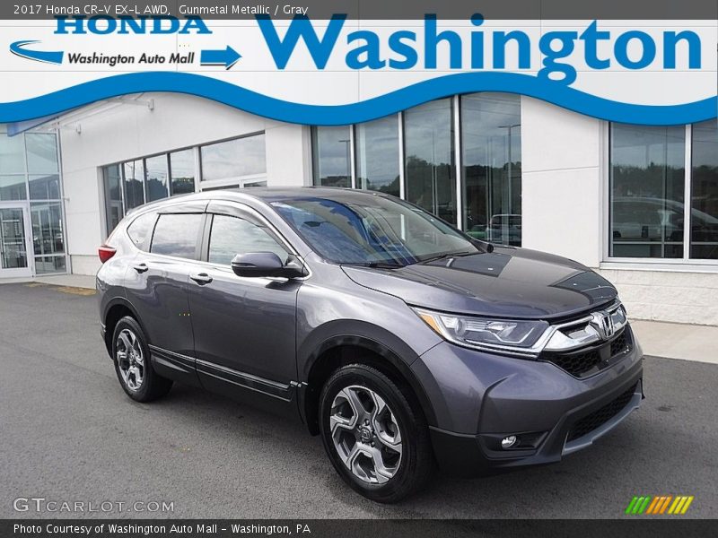 Gunmetal Metallic / Gray 2017 Honda CR-V EX-L AWD