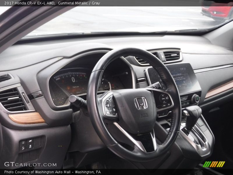 Gunmetal Metallic / Gray 2017 Honda CR-V EX-L AWD