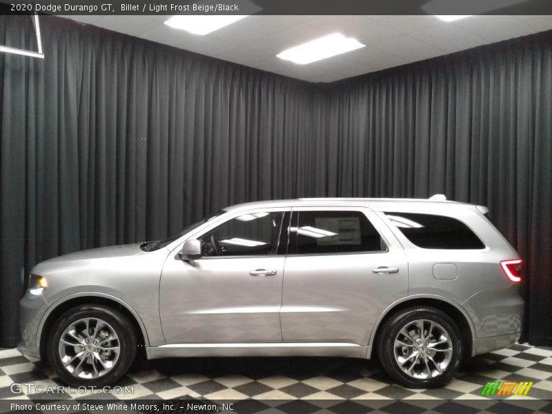 Billet / Light Frost Beige/Black 2020 Dodge Durango GT