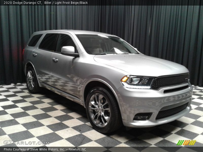 Billet / Light Frost Beige/Black 2020 Dodge Durango GT