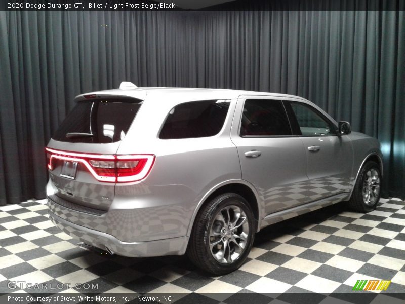 Billet / Light Frost Beige/Black 2020 Dodge Durango GT