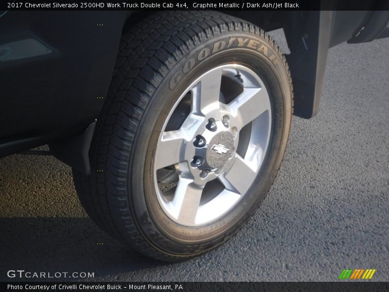 Graphite Metallic / Dark Ash/Jet Black 2017 Chevrolet Silverado 2500HD Work Truck Double Cab 4x4