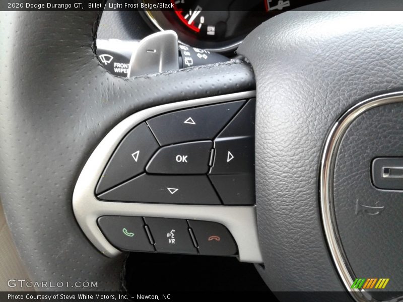 Billet / Light Frost Beige/Black 2020 Dodge Durango GT
