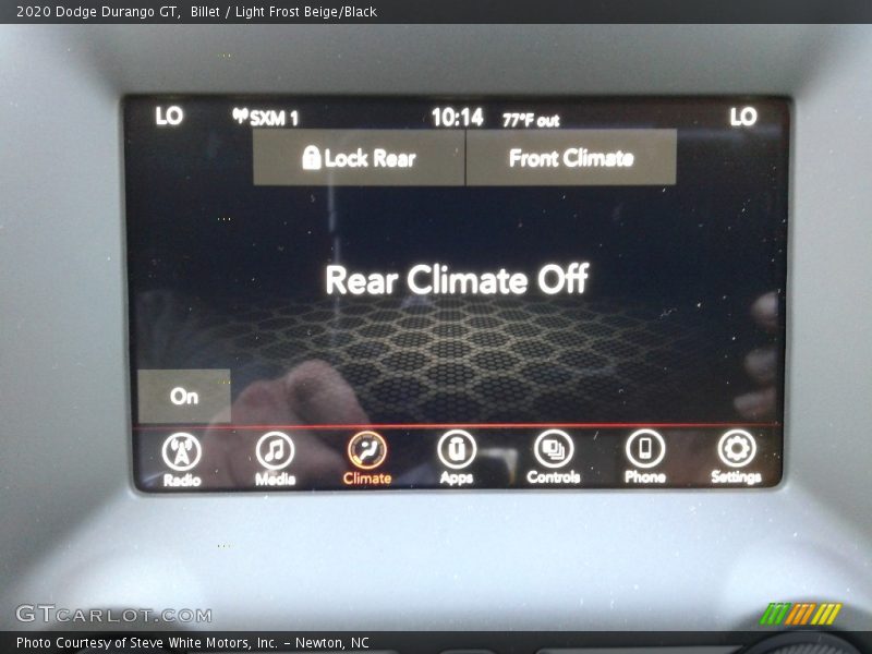 Billet / Light Frost Beige/Black 2020 Dodge Durango GT